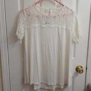 White Lace Shirt